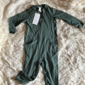 NWT 2-3T H&M Olive Green Long Sleeve One Piece